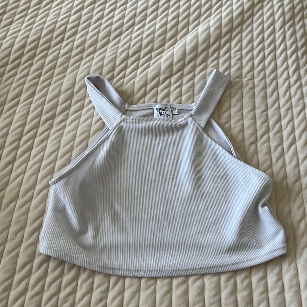 Princess Polly white Crop Top (051)